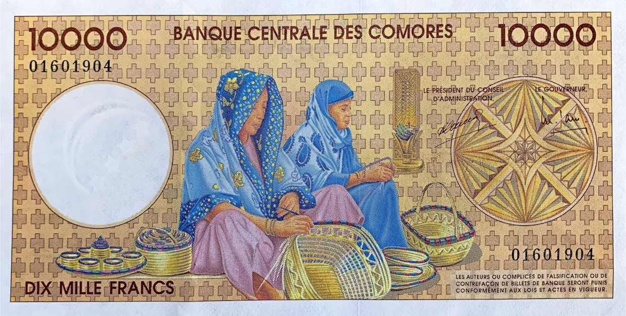 10000 Francs 1996